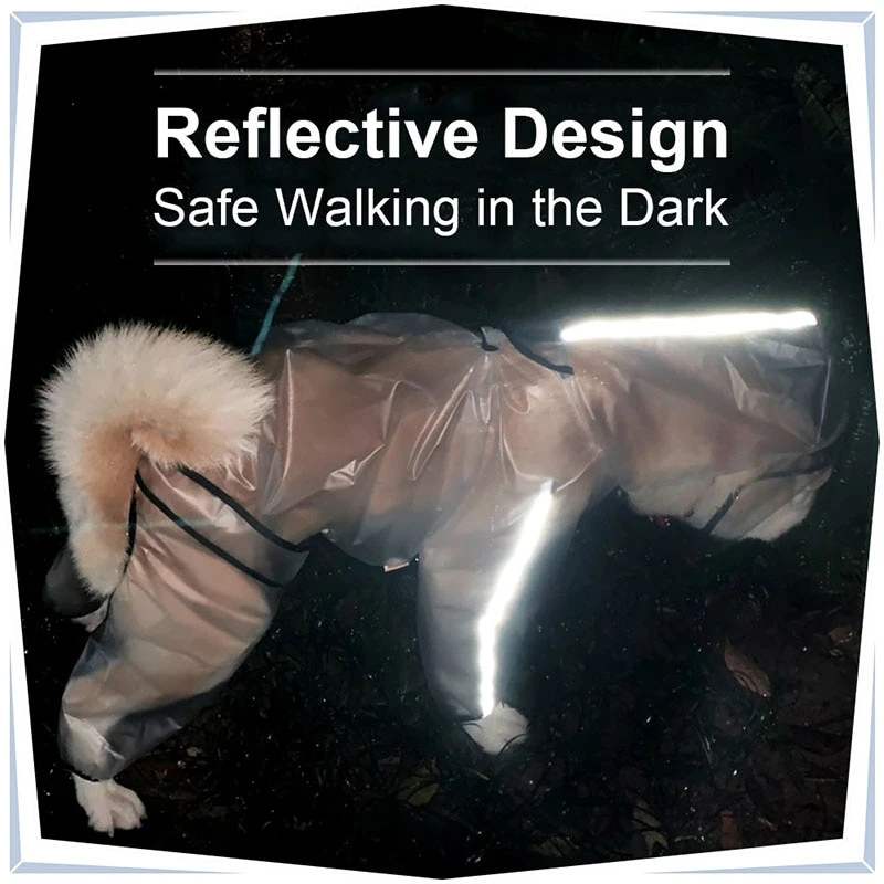 Reflexive Pet Raincoat for Dog/Cat