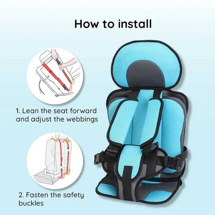Child Car Seat | Comfortable Safe Breathable 5-Point Harness
