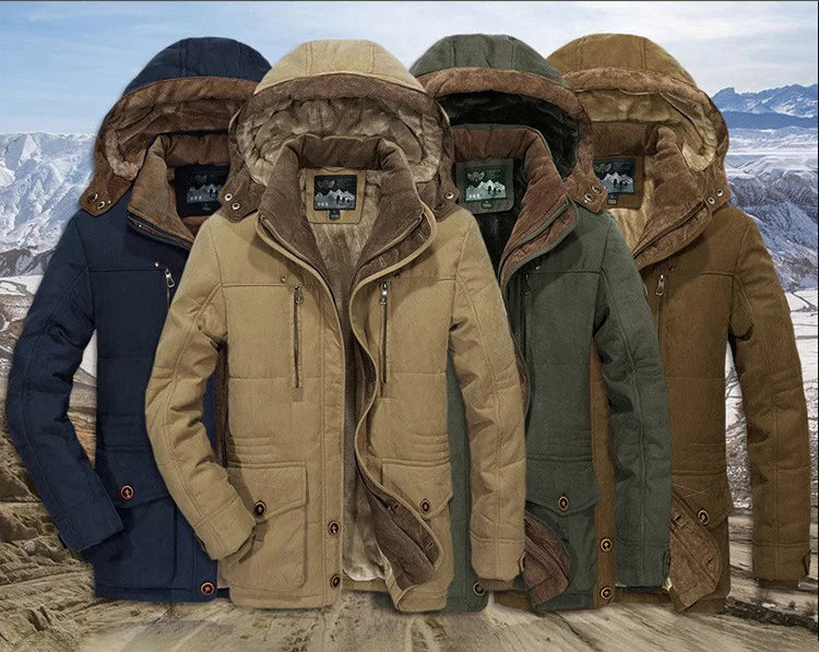 Winter King Down Jacket - Men's Warm Hooded Coat Stylish Outerwear