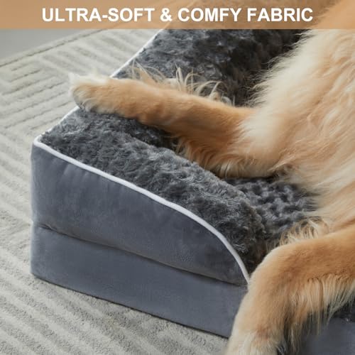 Dog Beds for Large Dogs, Orthopedic Egg Foam Dog Couch for Pet Sleeping