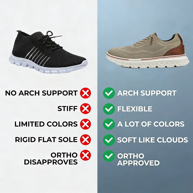 Hands Free Slip On Oxford Shoes- Healthy and Supportive Walking Shoes