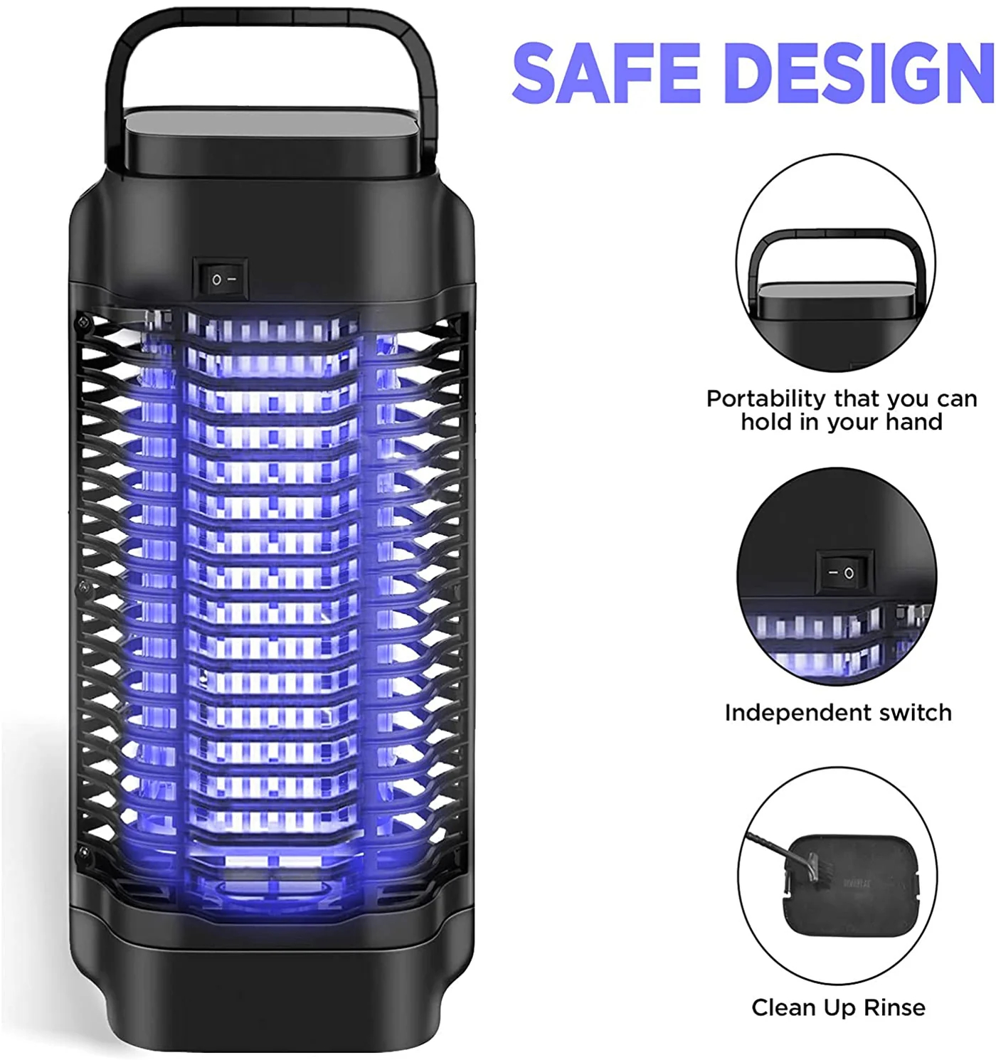 Bug Zapper - Powerful Electric Mosquito Zapper Fly Killer