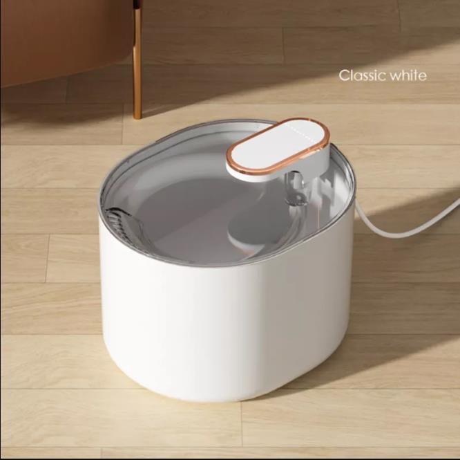 3L Automatic Ultra Silent Cat Water Fountain with LED Light