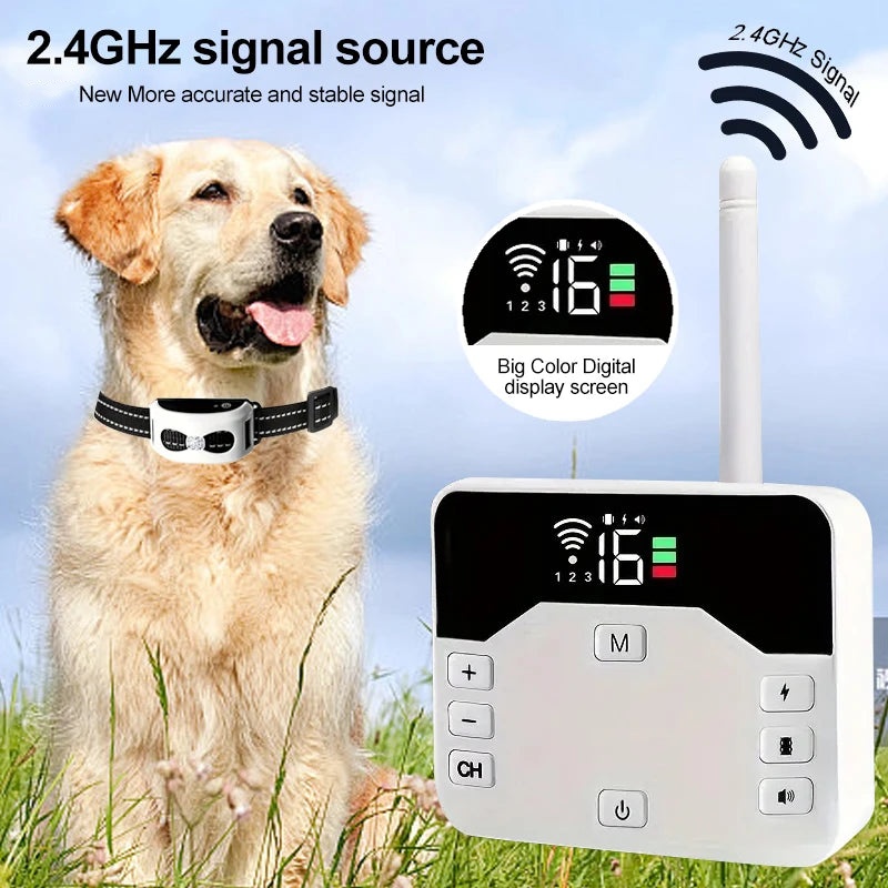 Wireless Dog Containment System，2-In-1 Wireless Dog Collar - Safety and Training For Your Dog