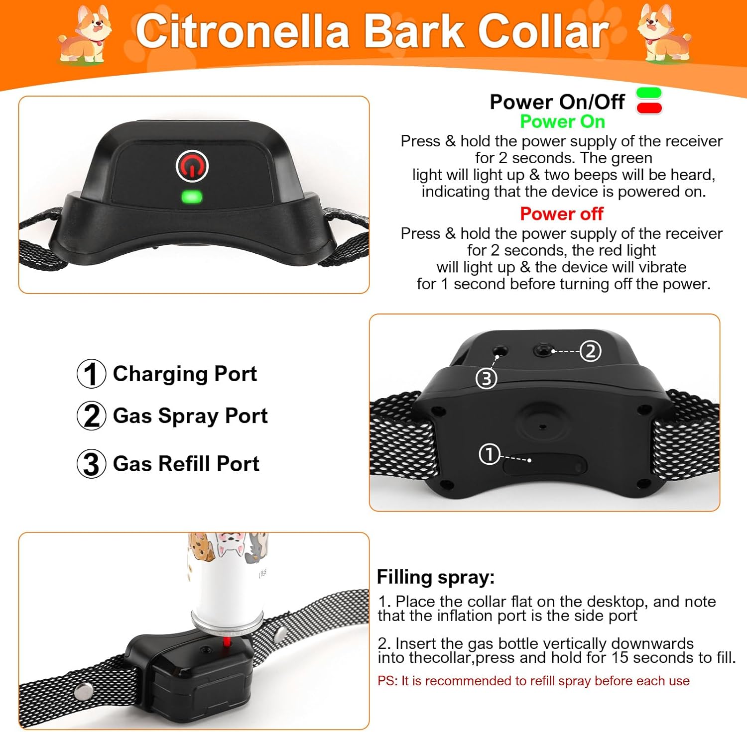PT510 Citronella Remote Collar