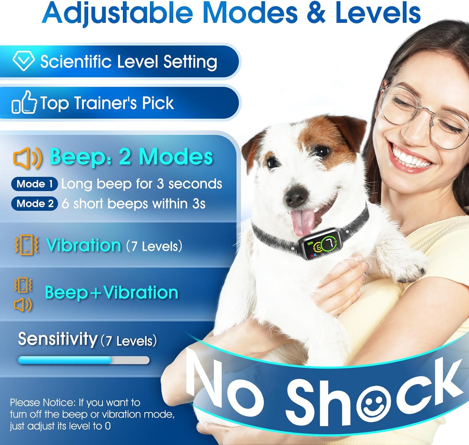 PTC11 Vibrate Only Bark Smart Collar