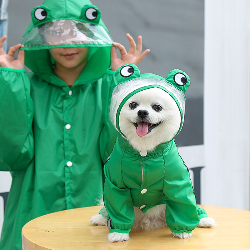 Dog Raincoat With Reflective, Waterproof Jacket With Hood