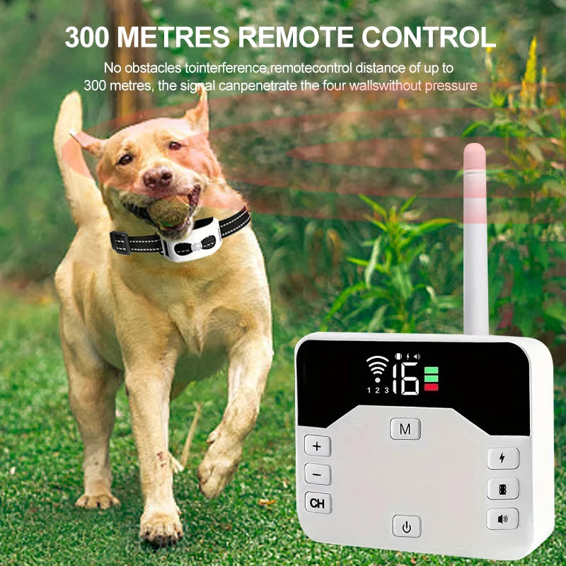 Wireless Dog Containment System，2-In-1 Wireless Dog Collar - Safety and Training For Your Dog