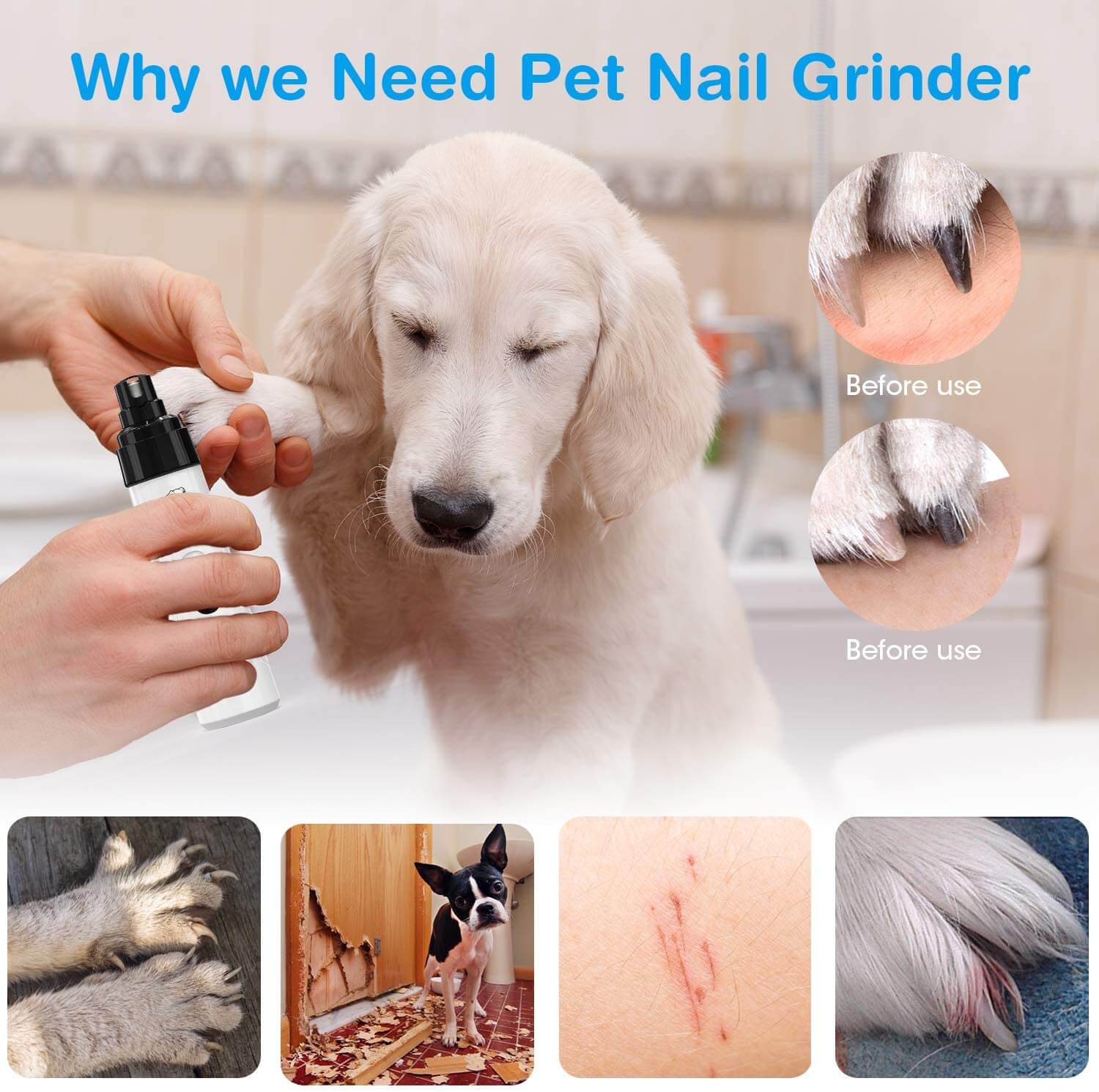 Dog Nail Grinder - Best Electric Dog Nail Clippers