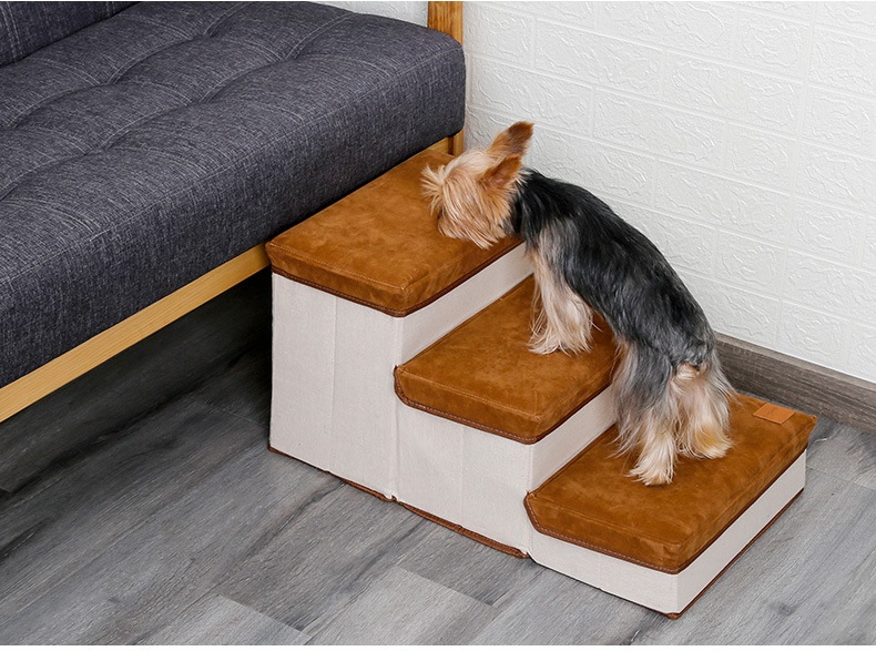 Premium Pet Fortable Steps with Storage and Lounge