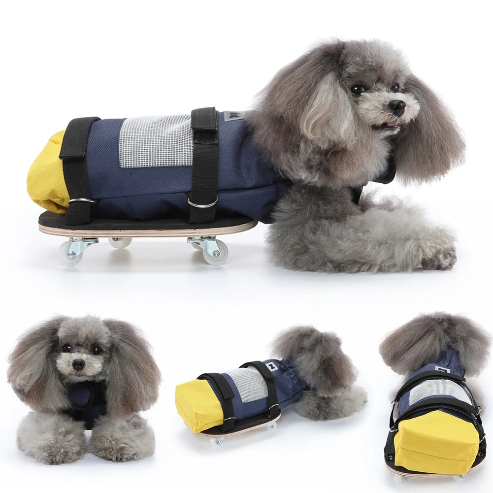 Dog Drag Bag for Paralyzed Pets Wheelchair Alternative Protects Chest