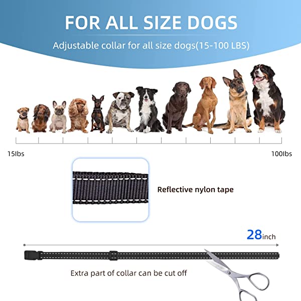 Dog Training Collar with 5 Safe Training Modes, Rechargeable Waterproof , Remote Range 2600Ft