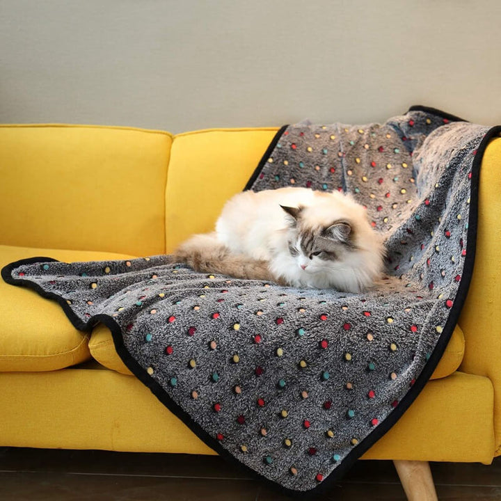 Flannel Dog & Cat Blanket for Couch