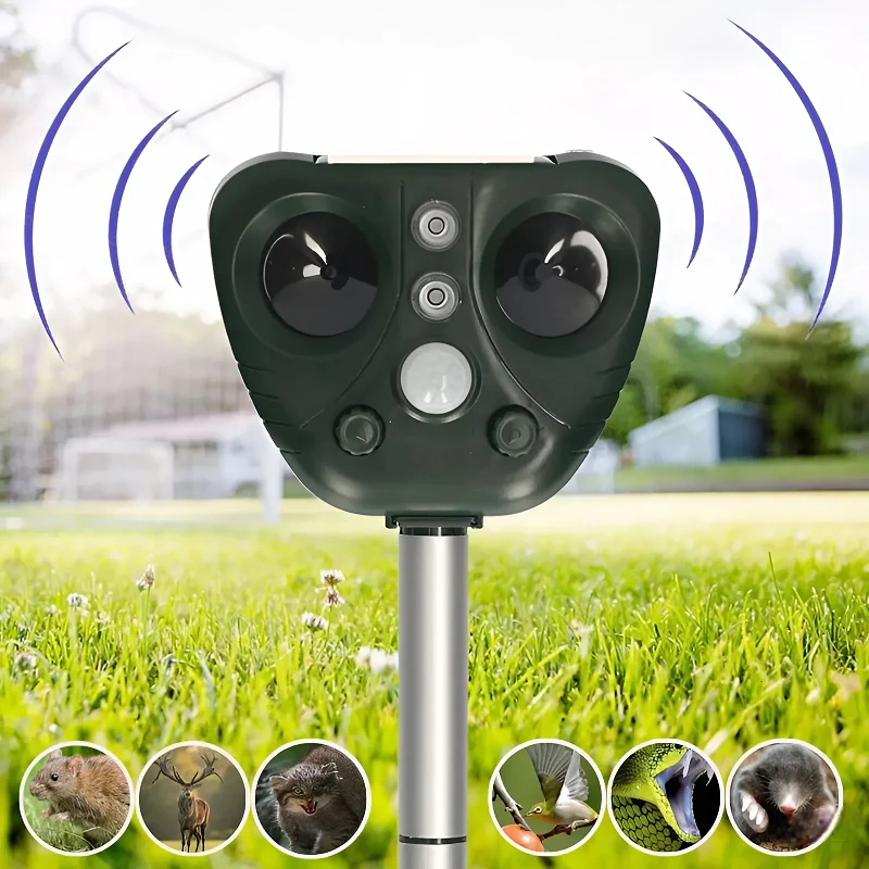 Ultrasonic Animal Repeller, Solar Powered Repeller