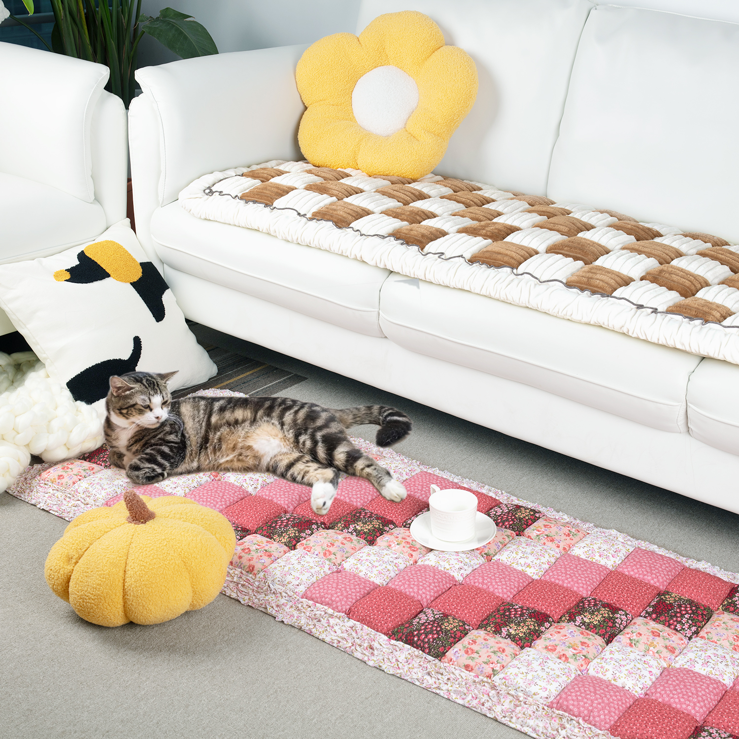 Garden Chic Cotton Protective Couch Cover