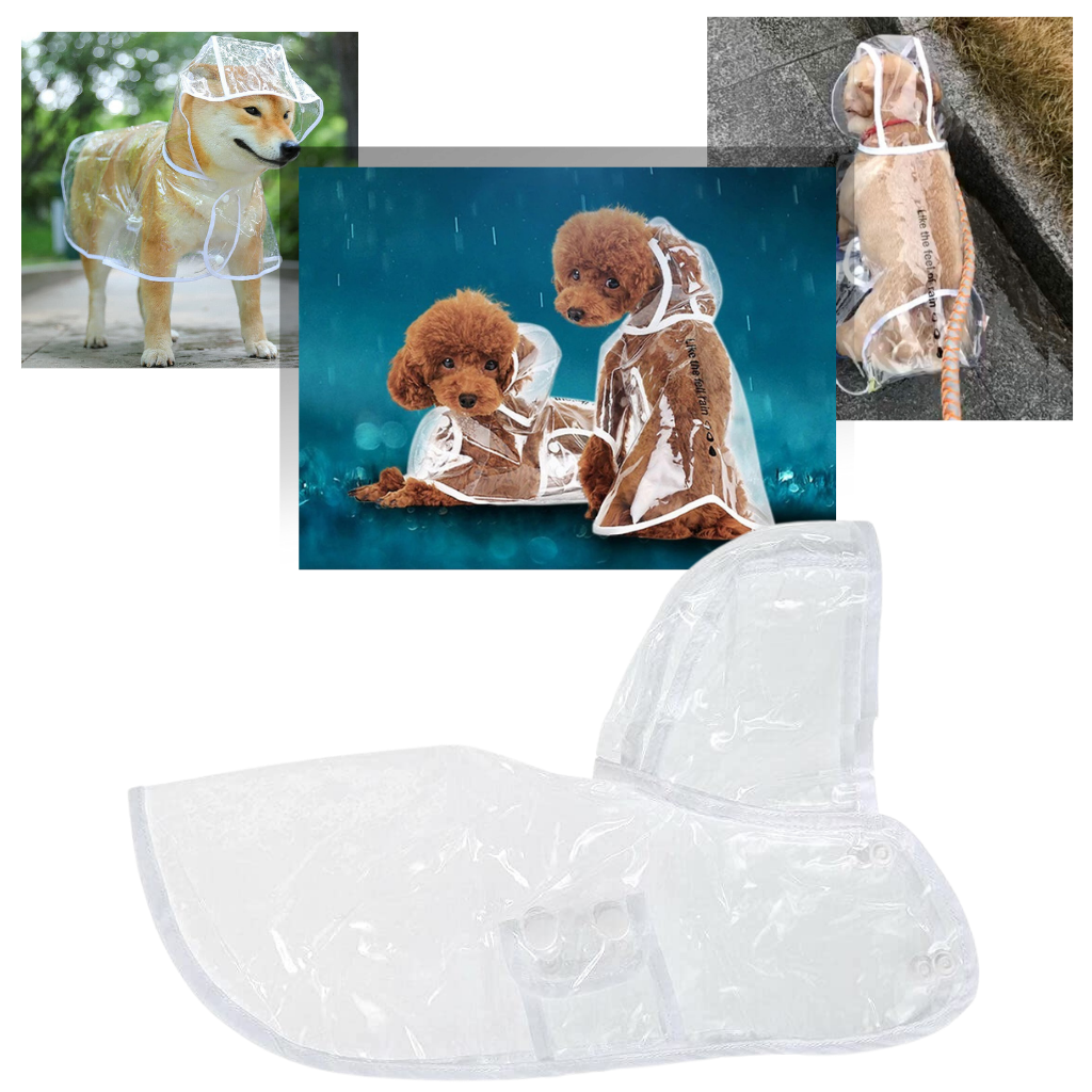 Dog rain coat │ Puppy raincoat │ Dog waterproof poncho │ Dog clothes - 