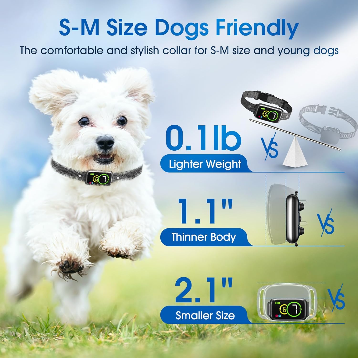 PTC11 Vibrate Only Bark Smart Collar