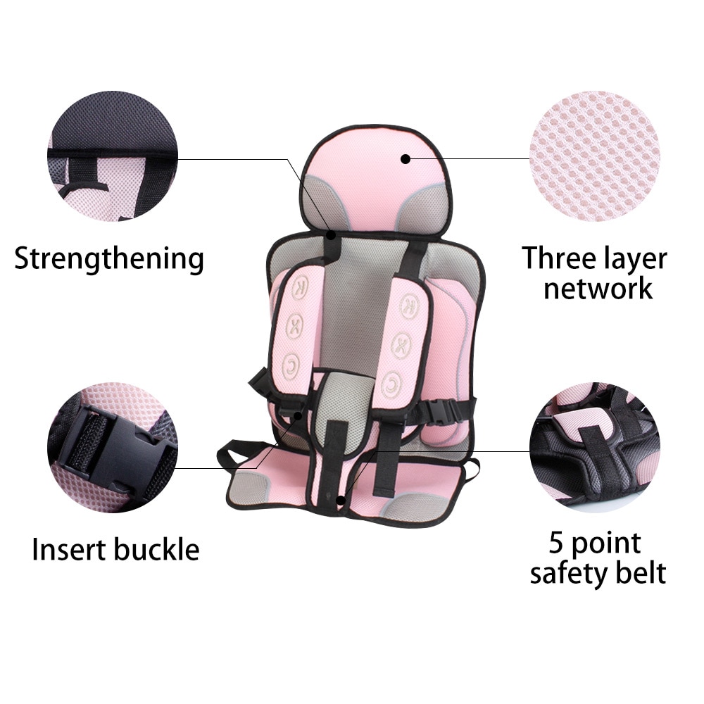 Child Car Seat | Comfortable Safe Breathable 5-Point Harness