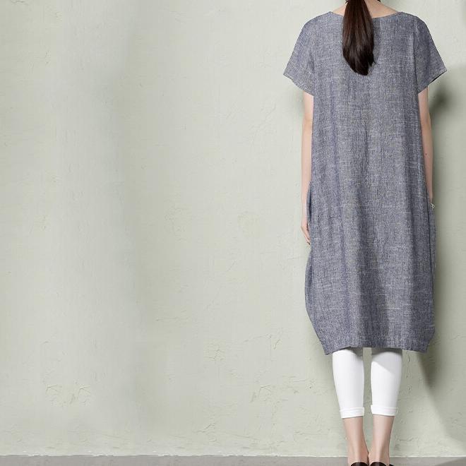 Linen Shift Maxi Dresses