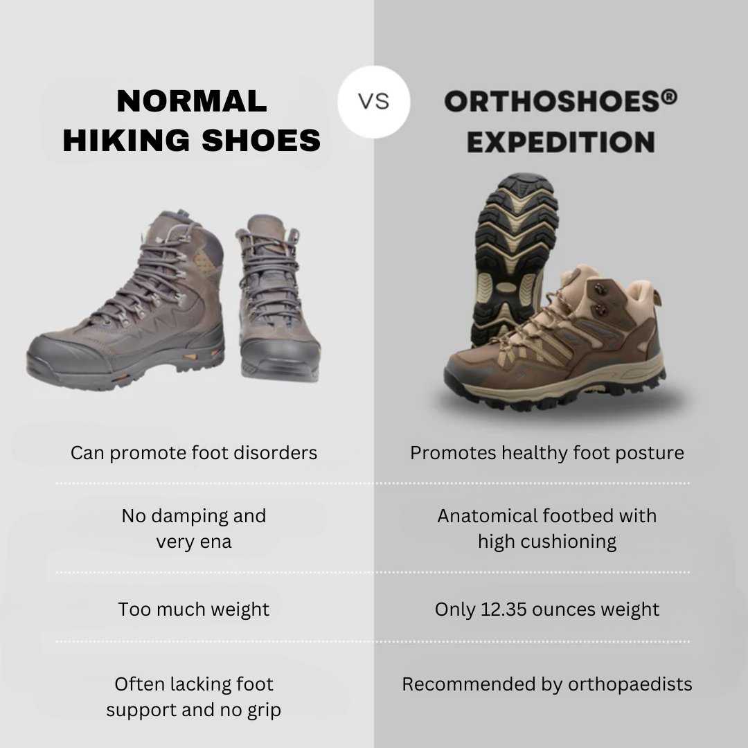 Lightweight Orthopedic Outdoor & Hiking Boots with Cushioned Soles