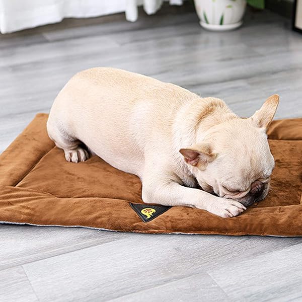 Dog Bed Crate Pad Mat,Washable Pet Mattress Pet Bed Cushion,Non Slip Plush Pet Sleeping Mattress Soft Cotton Kennel Mat for Large Medium Small Dogs and Cats