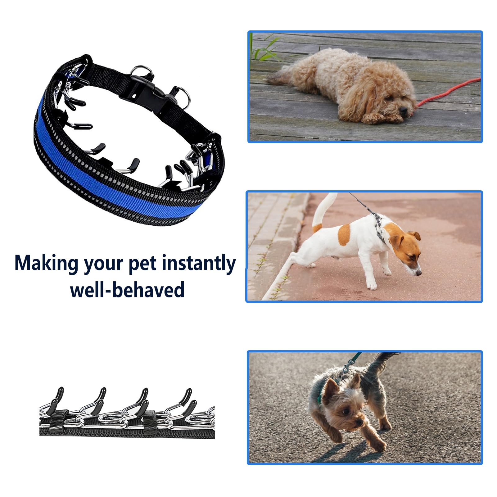 No Pull Dog Collar Dog Pinch Collarwith Quick Release Buckle