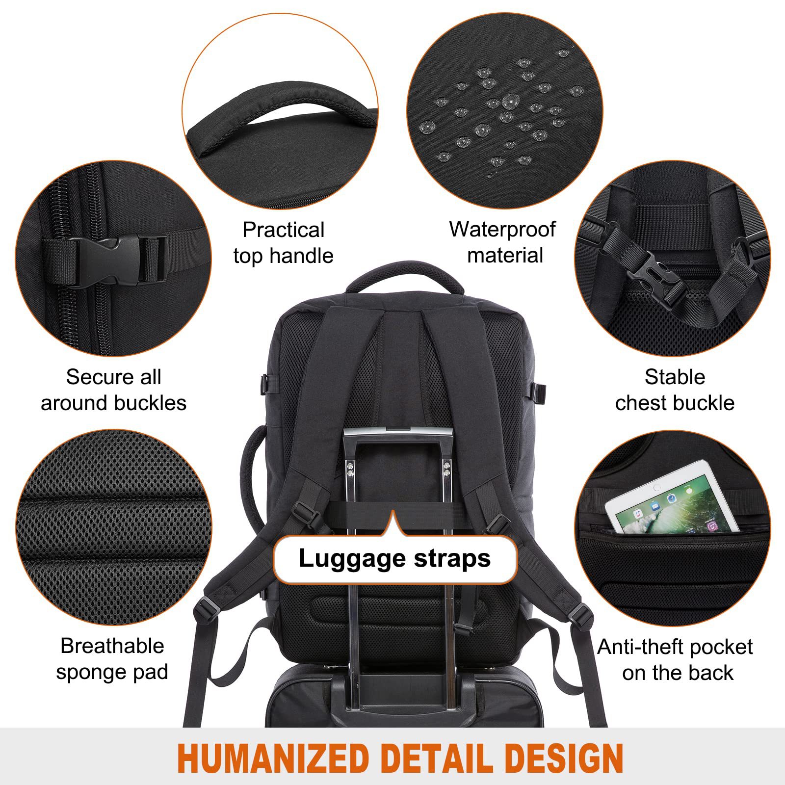40L Travel Backpack - The Ultimate Carry-on Bag for Travelers