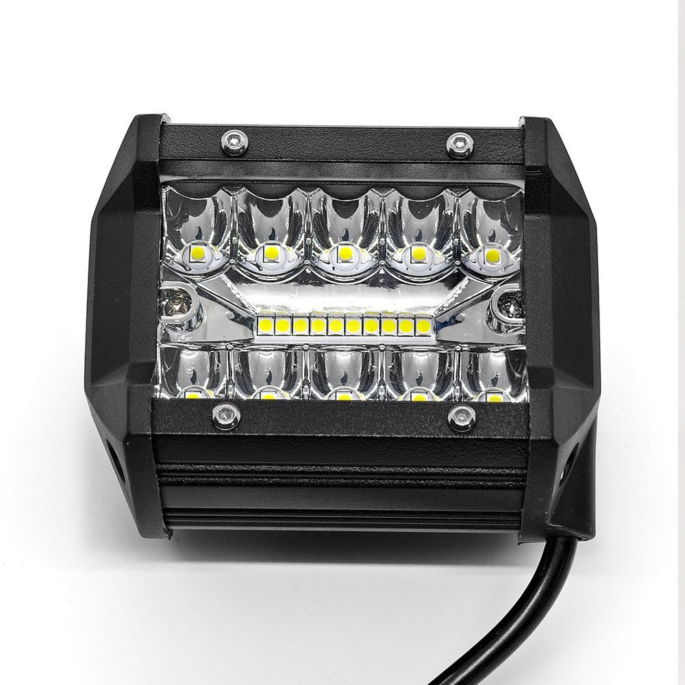 Cross-border off-road vehicle three-eye led 4 inch 60W external work lamp spotlight auxiliary maintenance modification