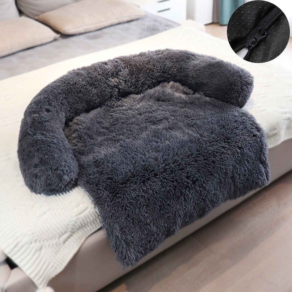 Calming Sofa Dog Bed| Anti-Anxiety Dog Sofa Bed| Couch&Furniture Protector