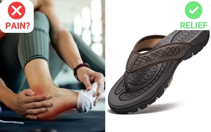 Men's Orthopedic Sandal Comfortable Arch Support Breathable Anti Slip Slipper