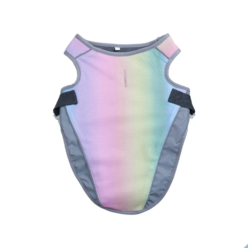 Rainbow Color Dog Cooling Vest