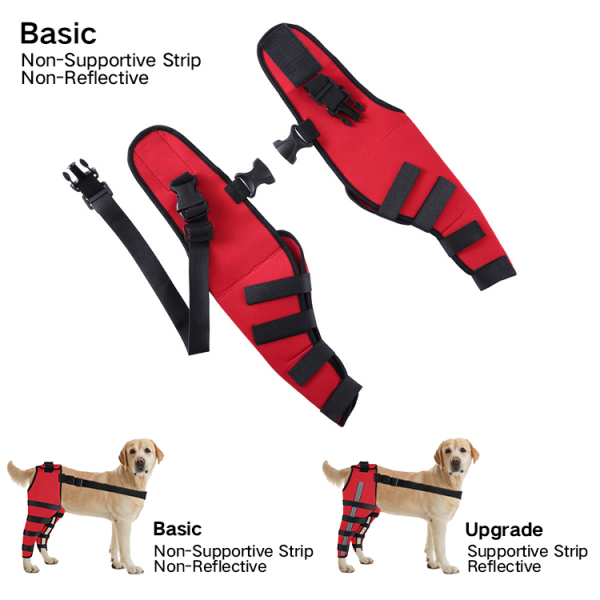 Double Dog Hip Support For Hip Dysplasia For Back Leg Dog Brace With Safety Reflective Straps