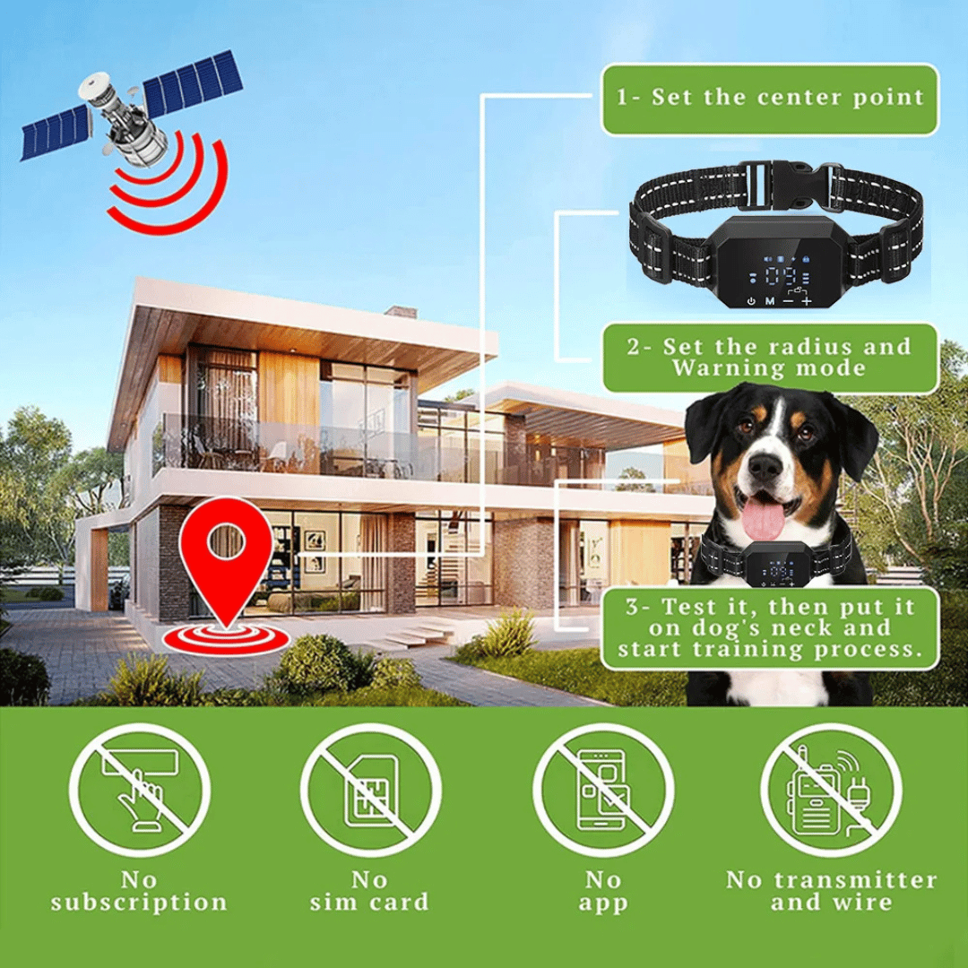 1000m GPS Wireless Dog Fence Containment System