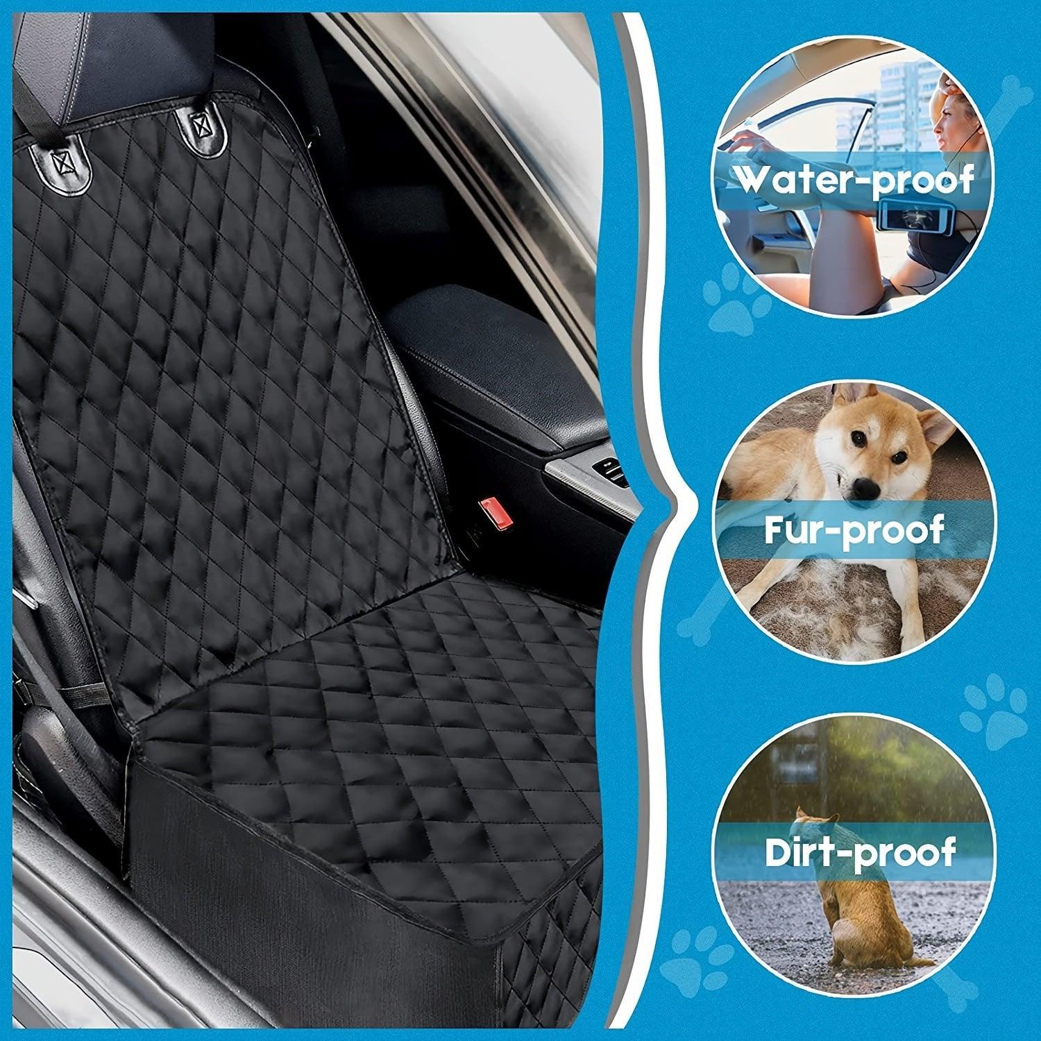 Waterproof Scratchproof Dog Front Car Seat Cover for Pets, Car Seat Protector for Dogs