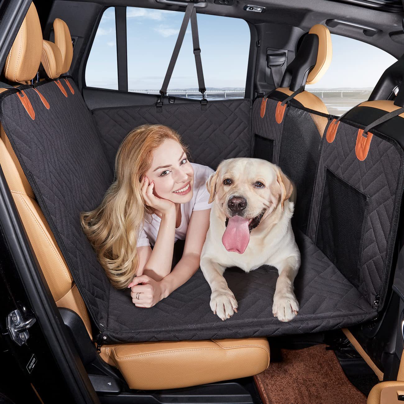 Hard Bottom Dog Car Seat Protector