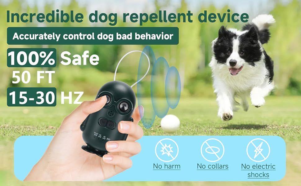 Rechargeable Sonic Bark Deterrents
