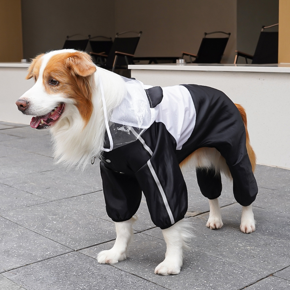 Dog Raincoat With Reflective, Waterproof Jacket With Hood