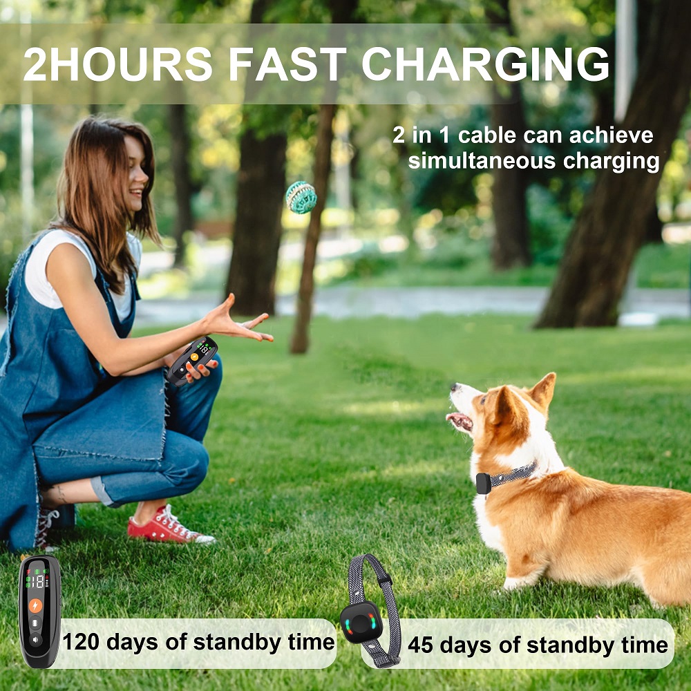 Dog Training Collar, 2800FT for 8-120lbs, Dog Shock Collar with Remote