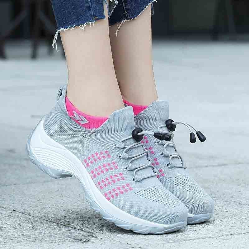 Women's Stretch Cushion Shoes Slip On Walking Shoes