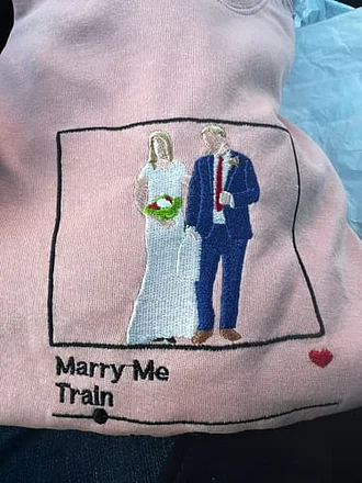 Custom Full Color Embroidered Sweatshirt&Hoodie Portrait