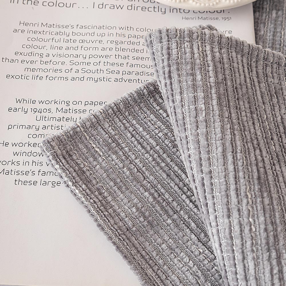 Simple Striped Chenille Anti-scratch Couch Cover