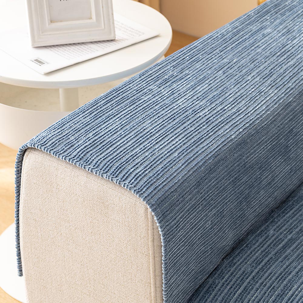 Simple Striped Chenille Anti-scratch Couch Cover