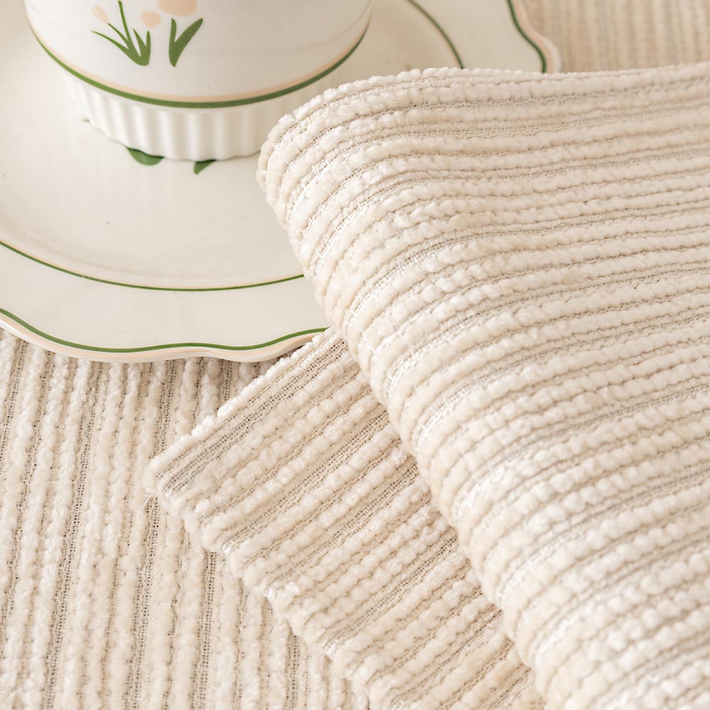Simple Striped Chenille Anti-scratch Couch Cover