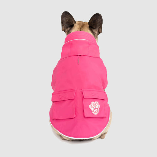 Dog Raincoat Pet Water Proof Clothes Lightweight Rain Jacket Poncho Hoodies with Strip Reflective