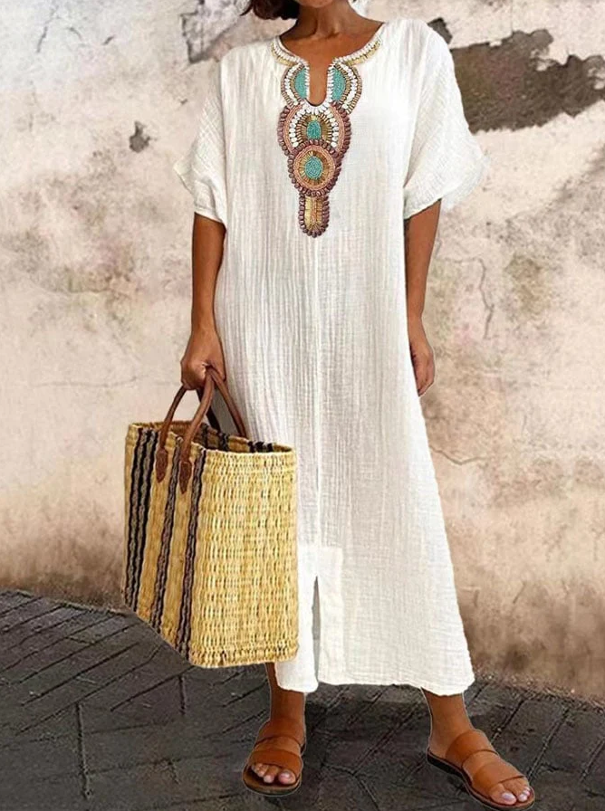 Gabrielle | Ethnic Accent Caftan Summer Bohemian Fashion