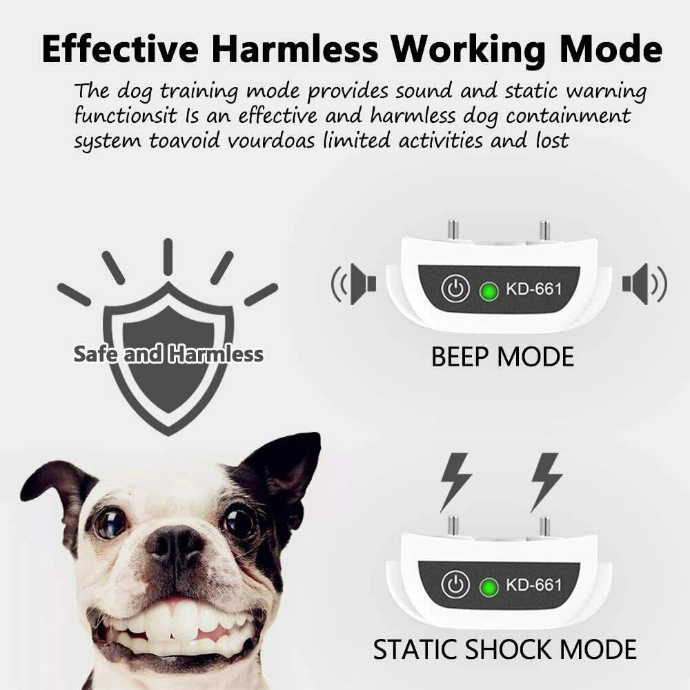 Wireless Dog Fence Waterproof Electric Dog Collar