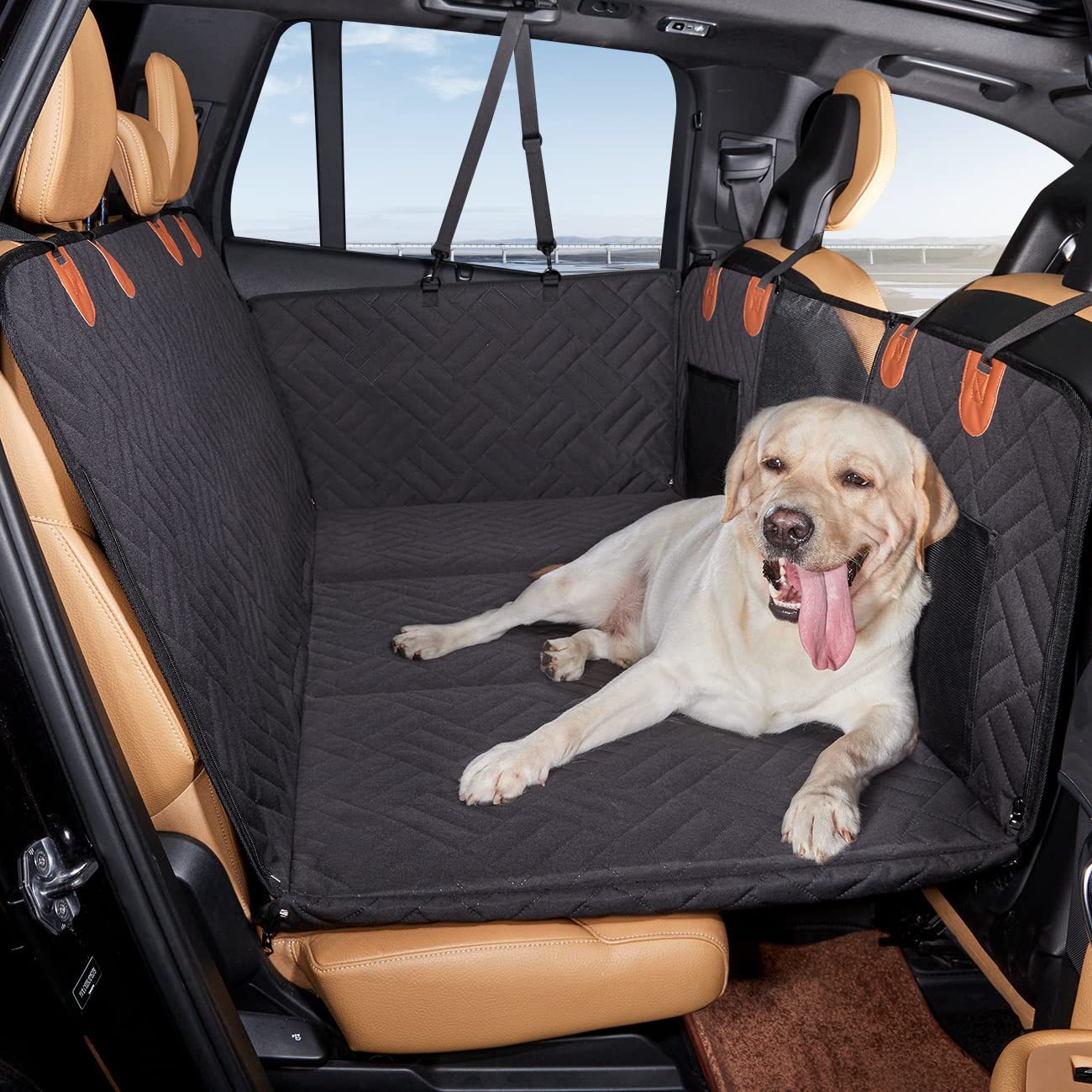 Hard Bottom Dog Car Seat Protector