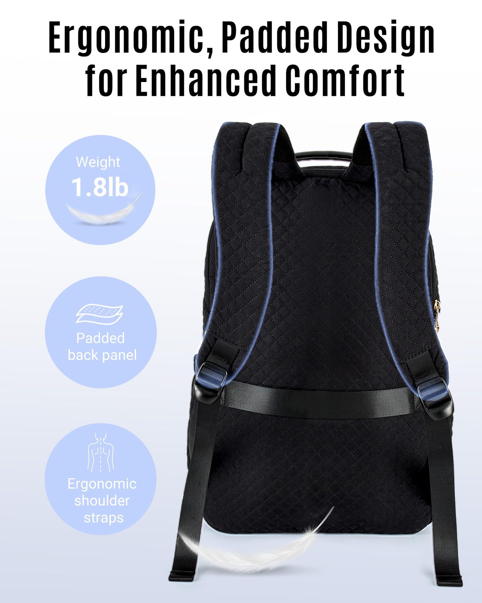 15.6 inch Laptop Backpacks with USB Charging Port