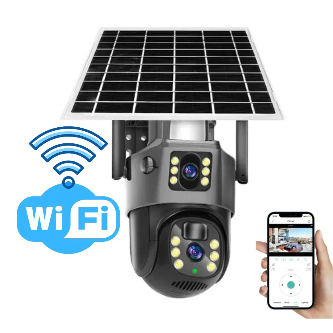 Wireless 4K Security Camera With Solar Panel
