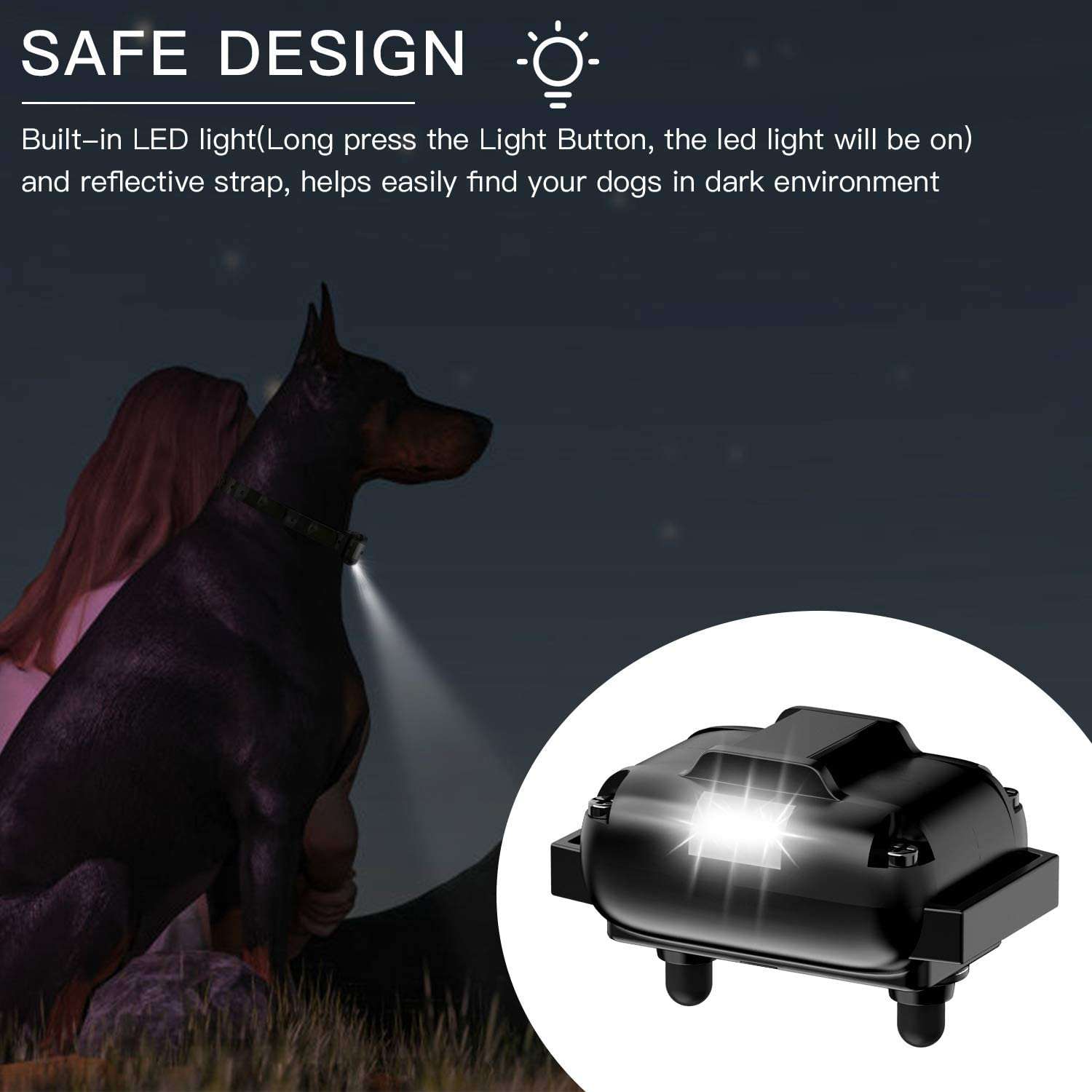 Collar- Dog Remote Training Collar - 1-3 dogs